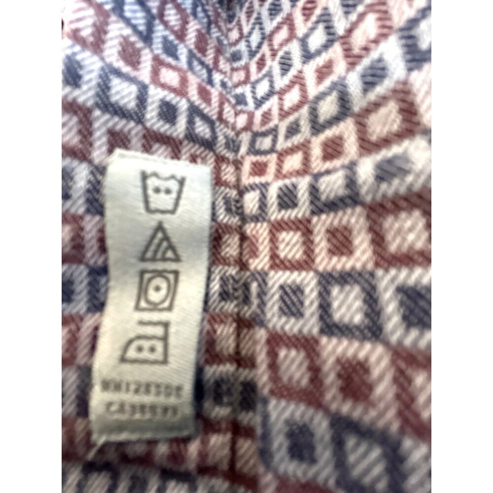 Thomas Dean Mens Shirt Long Sleeves MultI Geometric Constrasting Size XXL TTG - Picture 5 of 6